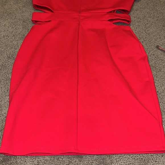 Lulus Feeling the Heat Red Cutout BodyCon‎ Dress XL - Picture 9 of 9